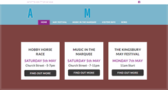 Desktop Screenshot of kingsburymayfestival.co.uk